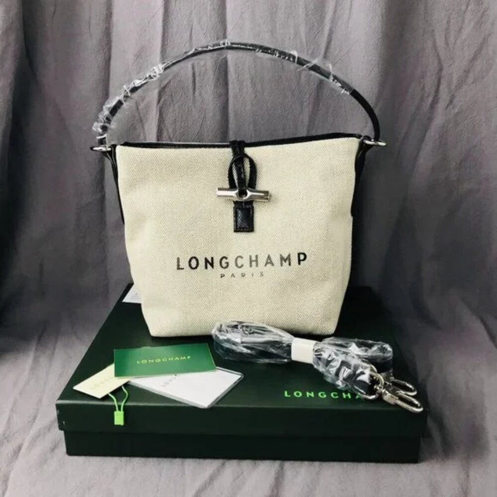 Longchamp Essential Toile Bucket Bag